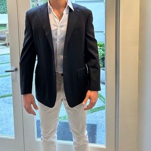 Canali Jacket, Black, Size 54 (US)
